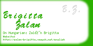 brigitta zalan business card